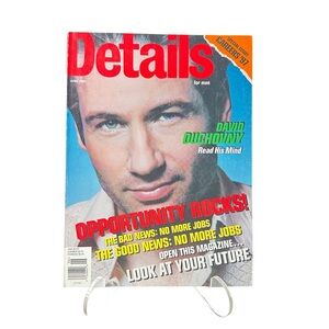 Details Magazine 1997 June David Duchovny Careers 97 90s y2k